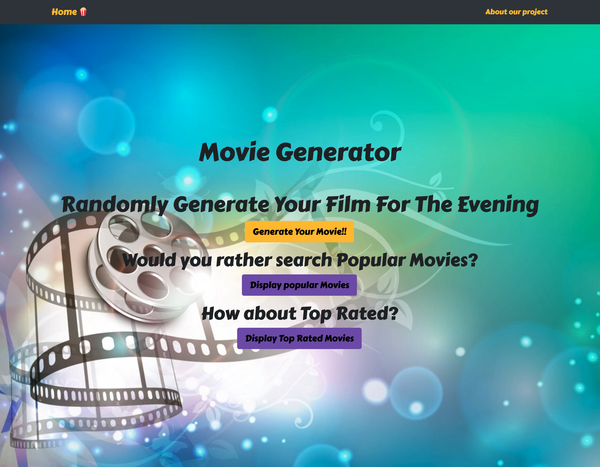 project 2 homepage